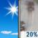 Saturday: A 20 percent chance of rain after 2pm.  Mostly sunny, with a high near 55. West wind around 10 mph. 